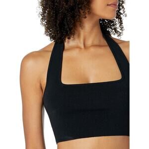 The Drop Women's Greta Fitted Square-Neck Halter Sweater Bralette